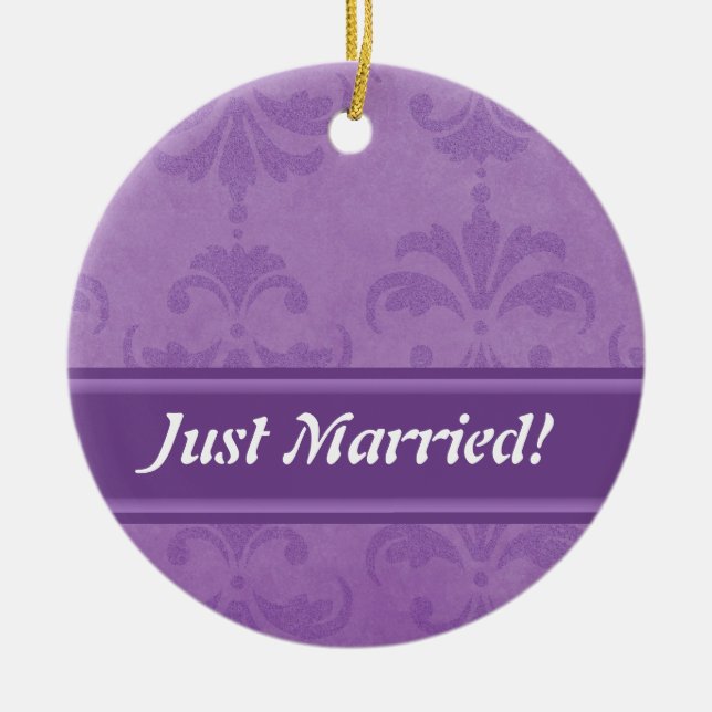 Adorno De Cerámica Lilac Damask (Frente)