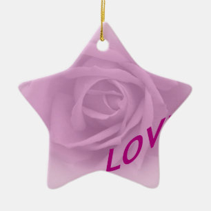Adorno De Cerámica Lilac Rose for Love