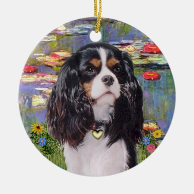 Adorno De Cerámica Lilies 2 - Cavalier (tricolor) (Frente)