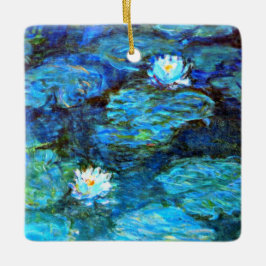 Adorno De Cerámica Lilies de agua (azul) de Claude Monet