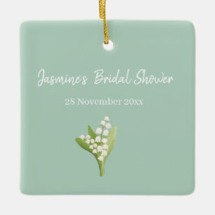 Adorno De Cerámica Lily Of The Valley Bouquet Bridal Shower