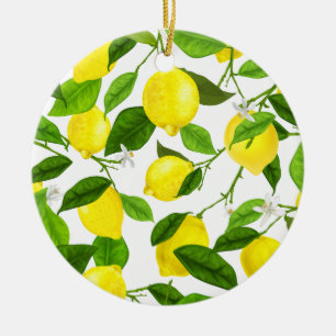 Adorno De Cerámica Limón acuático