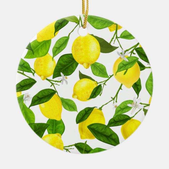 Adorno De Cerámica Limón acuático (Frente)