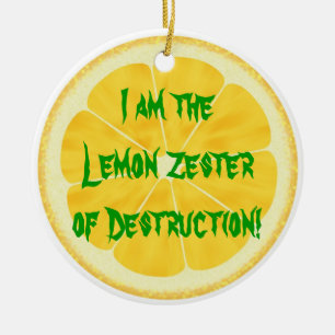 Adorno De Cerámica ¡Limón Zester de la destrucción!