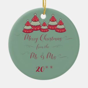 Adorno De Cerámica Lindo nuestro primer navidad junto adorna