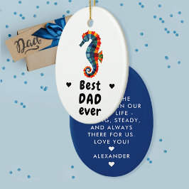Adorno De Cerámica Lindo Papá Moderno Mejor Papá del Mundo Caballo Ma