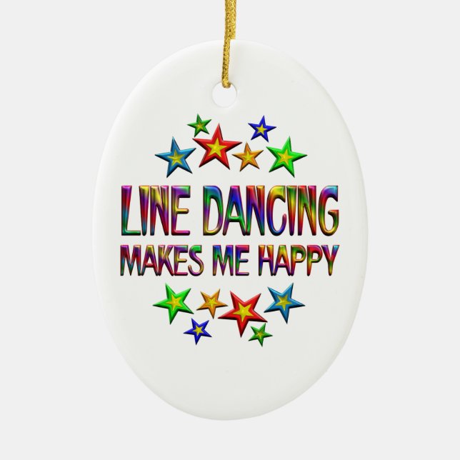 Adorno De Cerámica Línea baile feliz (Frente)