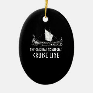 Adorno De Cerámica Línea De Crucero De Buques Viseros Odin Y Valhall