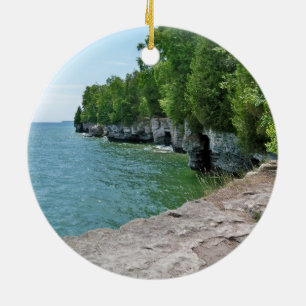 Adorno De Cerámica Línea de la playa del parque del punto de la cuev