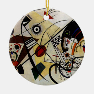 Adorno De Cerámica Línea transversal ininterrumpida de Kandinsky