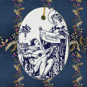 Adorno De Cerámica Lineamientos para Navidades