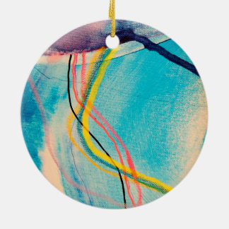 Adorno De Cerámica Líneas de color Nº 1