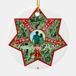 Adorno De Cerámica Linterna filipina, Parol, playa, pescado de la