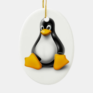 Adorno De Cerámica Linux Tux el pingüino