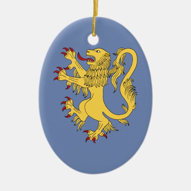 Adorno De Cerámica Lion Rampant (Frente)