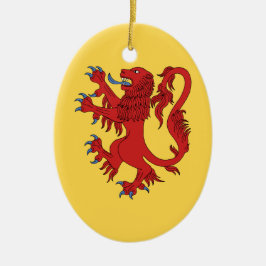 Adorno De Cerámica Lion Rampant Gules