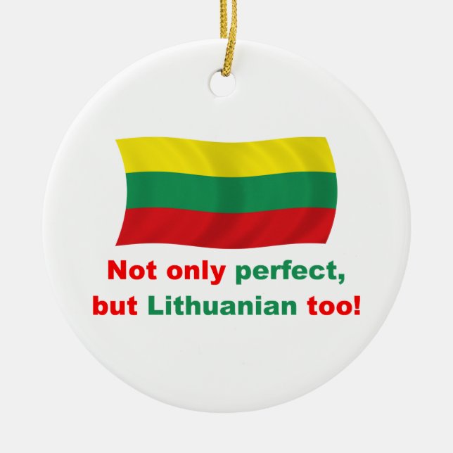 Adorno De Cerámica Lithuanian perfecto (Frente)