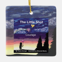 Adorno De Cerámica Little Shot Courage Book Cover Ceramic Ornament