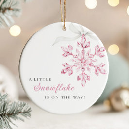 Adorno De Cerámica Little Snowflake Girl Ornament