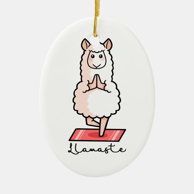 Adorno De Cerámica Llama de la yoga - Llamaste (Frente)