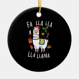 Adorno De Cerámica Llama navidades