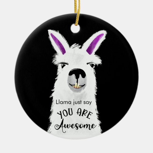 Adorno De Cerámica llama sólo dice que eres genial cerámica de novio (Frente)