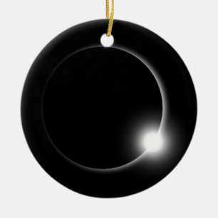 Adorno De Cerámica Llamarada solar de la llamarada de Sun del eclipse
