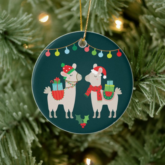 Adorno De Cerámica Llamas Navidades (Árbol)