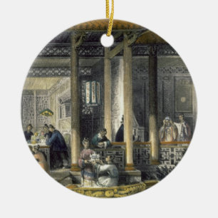 Adorno De Cerámica Llegada de los presentes de la boda en el Residen