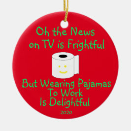 Adorno De Cerámica Llevar pijamas al trabajo es delicioso
