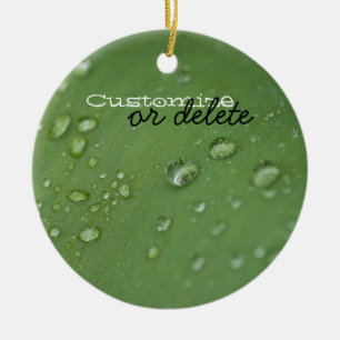 Adorno De Cerámica Lluvia de la mañana; Personalizable