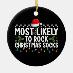Adorno De Cerámica Lo Más Probable Es Que Los Navidades De Rock Fogon