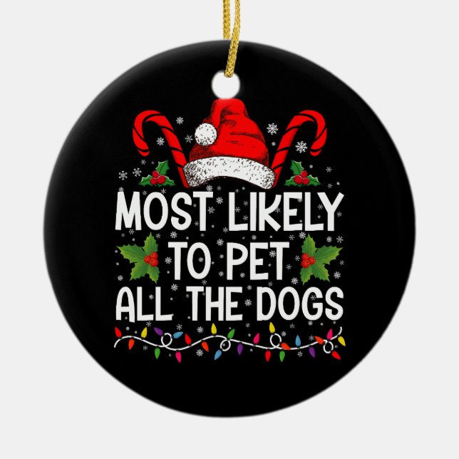 Adorno De Cerámica Lo Más Probable Es Que Mascota A Todos Los Perros  (Frente)