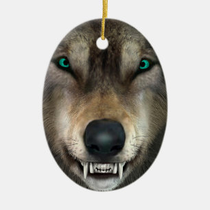 Adorno De Cerámica Lobo