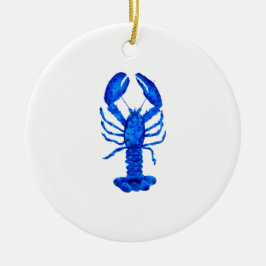 Adorno De Cerámica Lobster azul