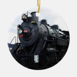 Adorno De Cerámica Loco de Vapor de Ferrocarril Antiguo