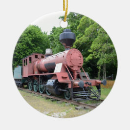 Adorno De Cerámica Locomotora de vapor americana antigua
