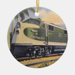 Adorno De Cerámica Locomotora Palm Real