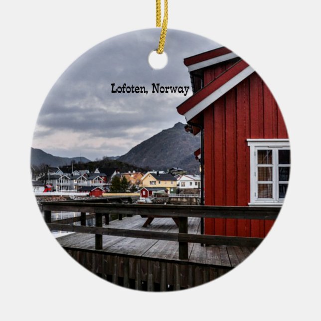 Adorno De Cerámica Lofoten (Noruega) (Frente)