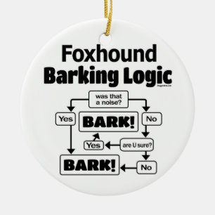 Adorno De Cerámica Lógica de barrido de Foxhound