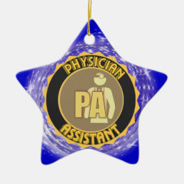 ADORNO DE CERÁMICA LOGO DE AYUDANTE MÉDICO DE LA PA