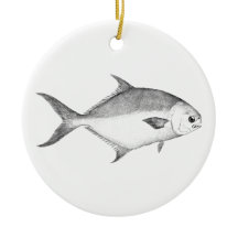 Logo de Florida Pompano (arte de la línea)