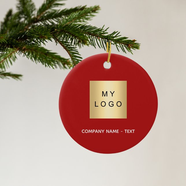 Adorno De Cerámica Logo de la empresa de negocios blanca roja (Subido por el creador)