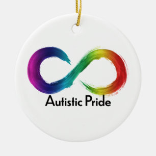 Adorno De Cerámica Logo de la neurodiversidad del Orgullo autista