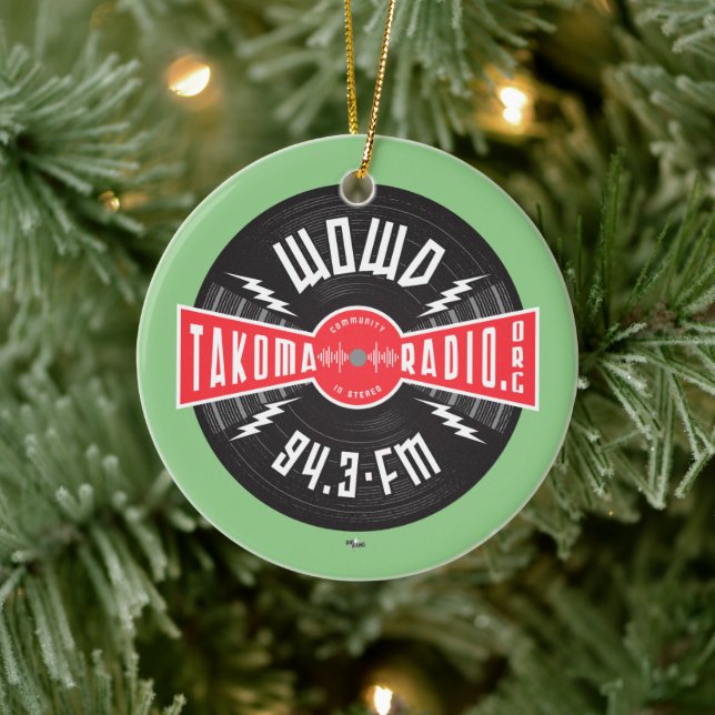 Adorno De Cerámica Logo de WOWD Bangham (Árbol)