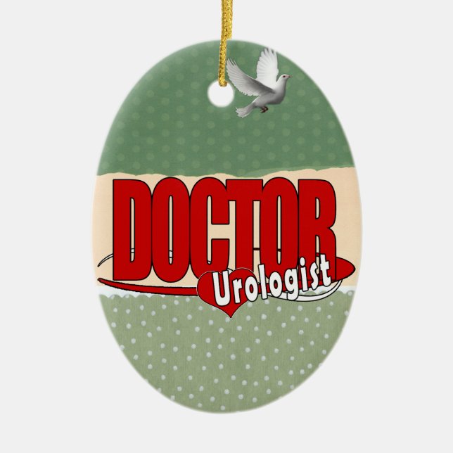 ADORNO DE CERÁMICA LOGO MÉDICA UROLOGISTA (Frente)