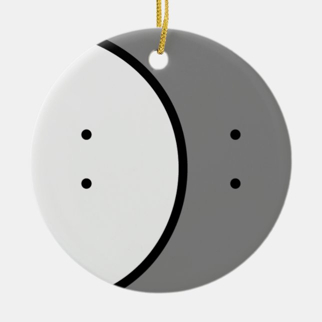 Adorno De Cerámica Logo only with text on back (Frente)