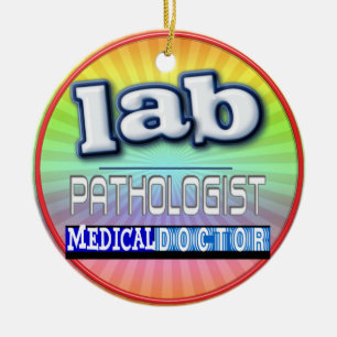 ADORNO DE CERÁMICA LOGO PATOLÓGICO LAB