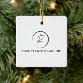 Adorno De Cerámica Logotipo de firma de coaching de Russ Yeager