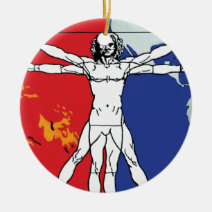 Adorno De Cerámica Logotipo de la misión Skylab 2 del Hombre de Vitru